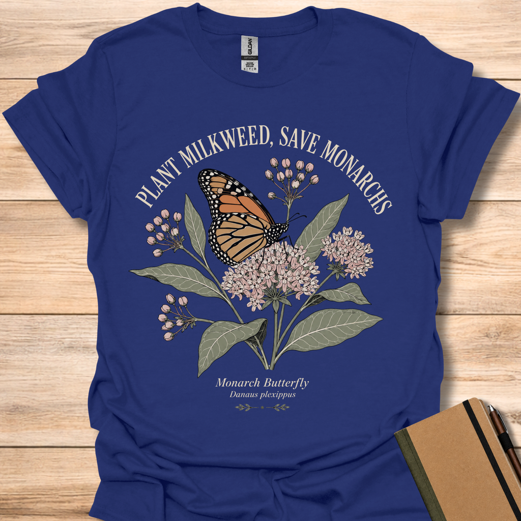 Plant Milkweed, Save Monarchs - Navy