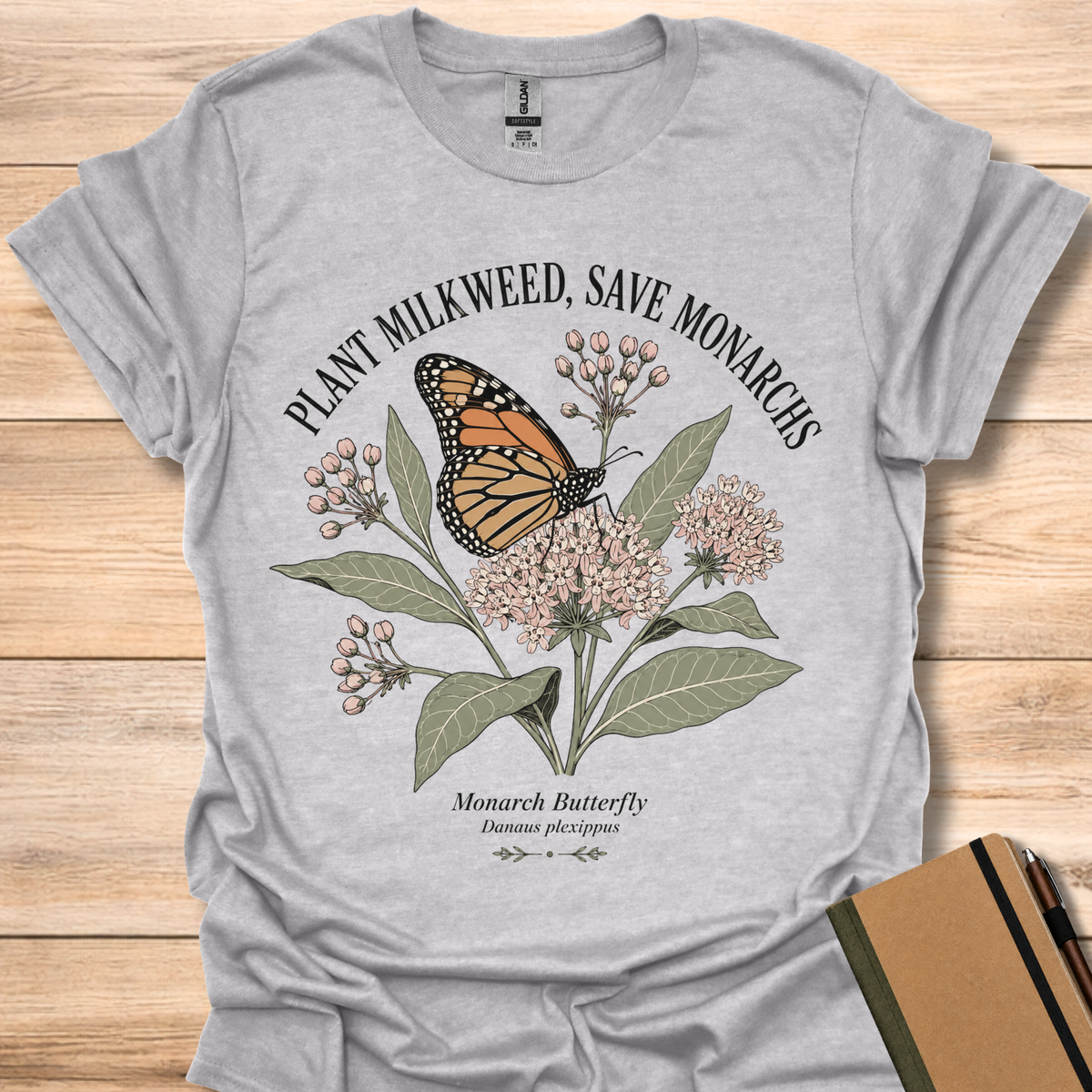 Plant Milkweed, Save Monarchs - Sport Grey