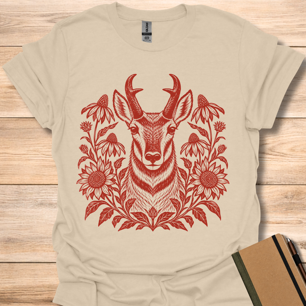 Pronghorn Block Print - Sand