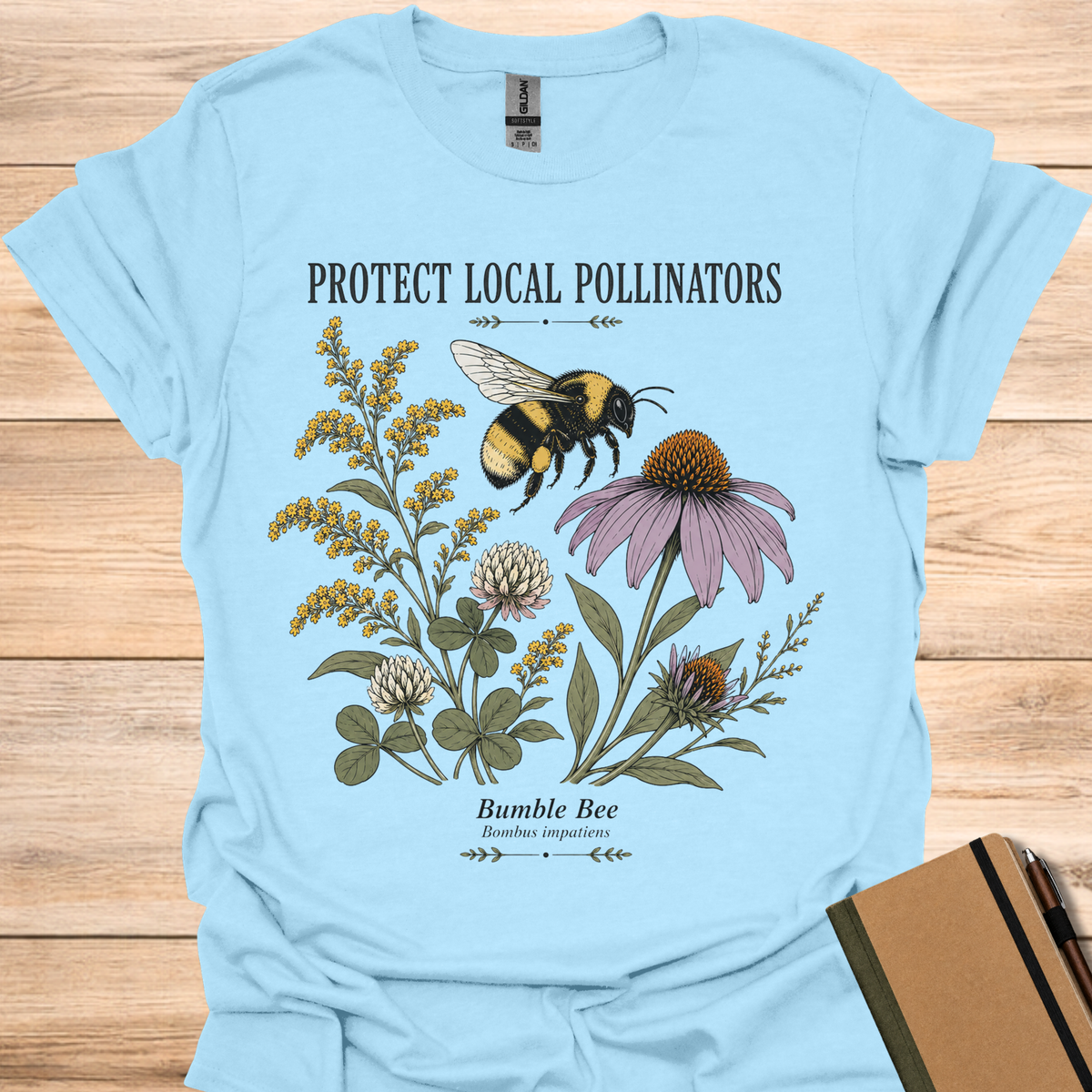 Protect Local Pollinators - Light Blue