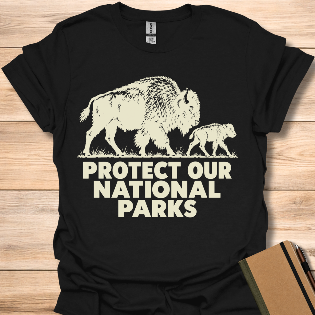 Protect Our National Parks Bison - Black