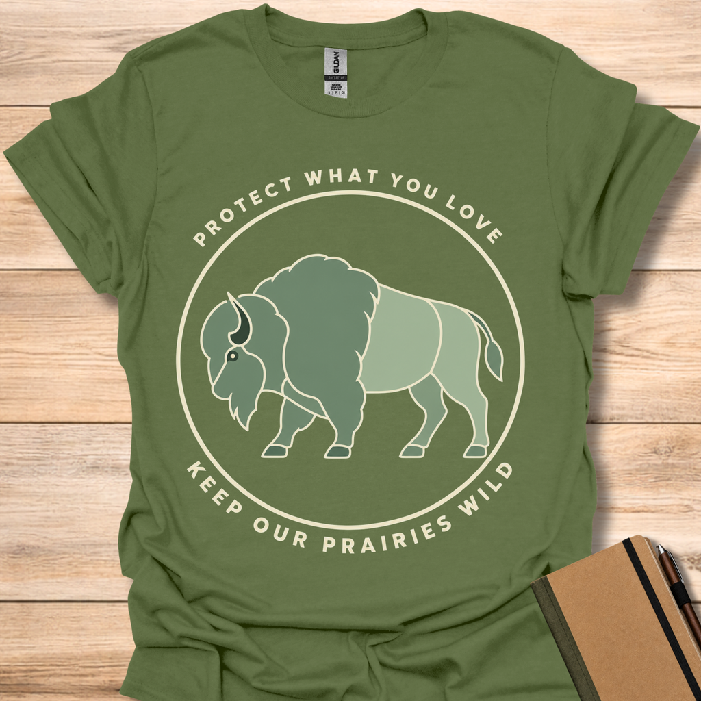 Protect What You Love Keep Our Prairies Wild - Military Green