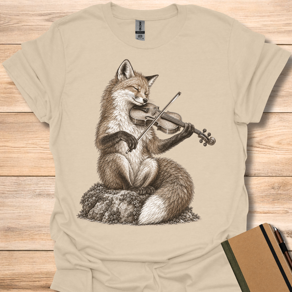 Red Fox On Violin - Sand