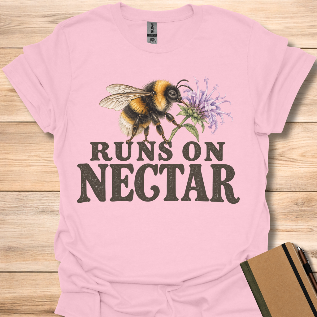 Runs On Nectar - Light Pink