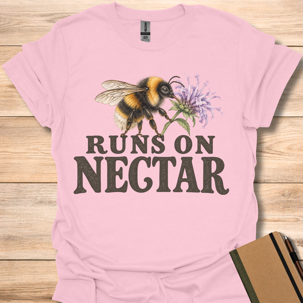 Runs On Nectar - Light Pink