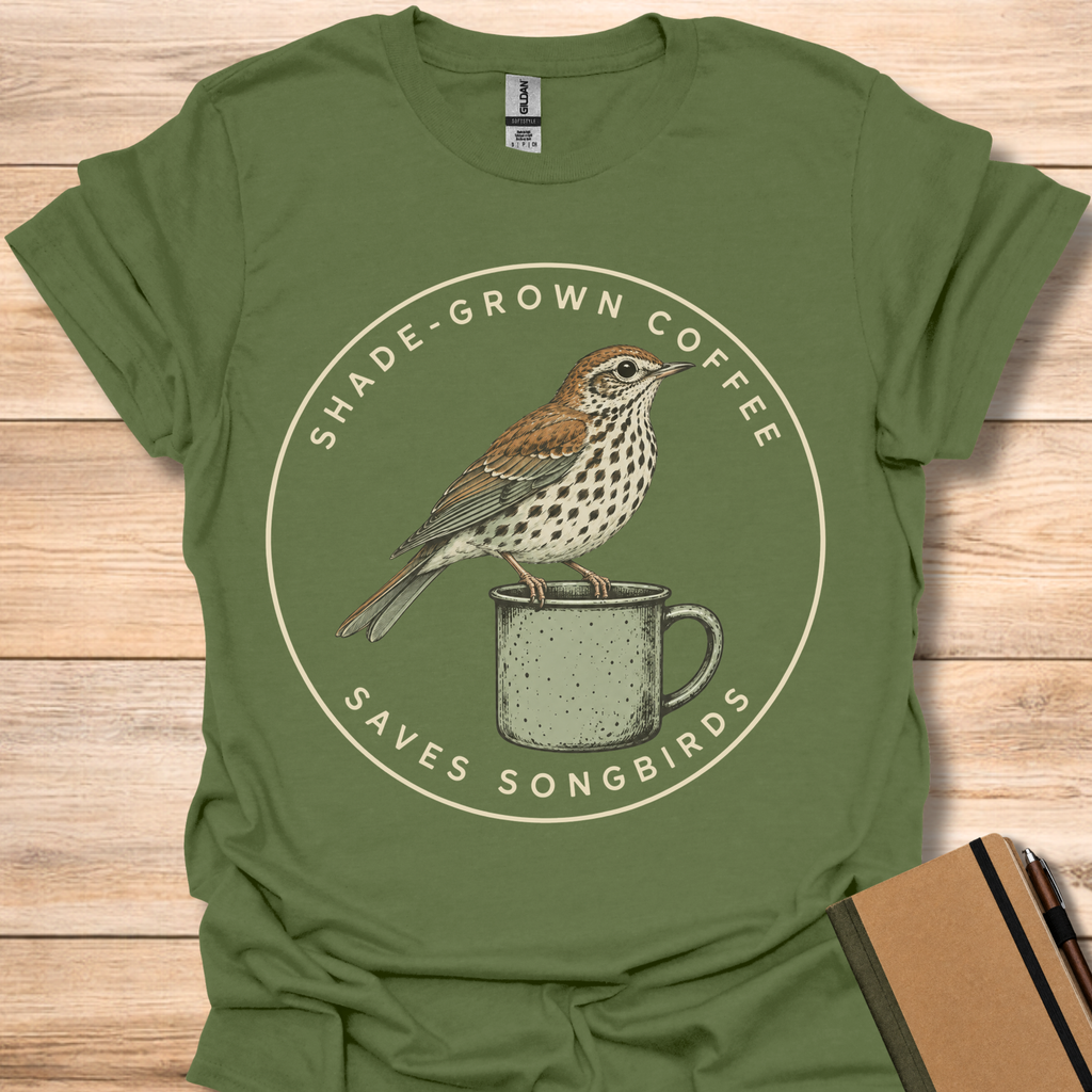 Shade-Grown Saves Songbirds - Military Green