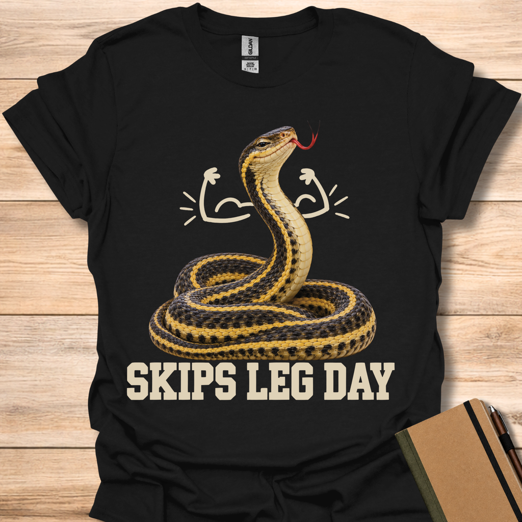 Skips Leg Day Garter Snake - Black
