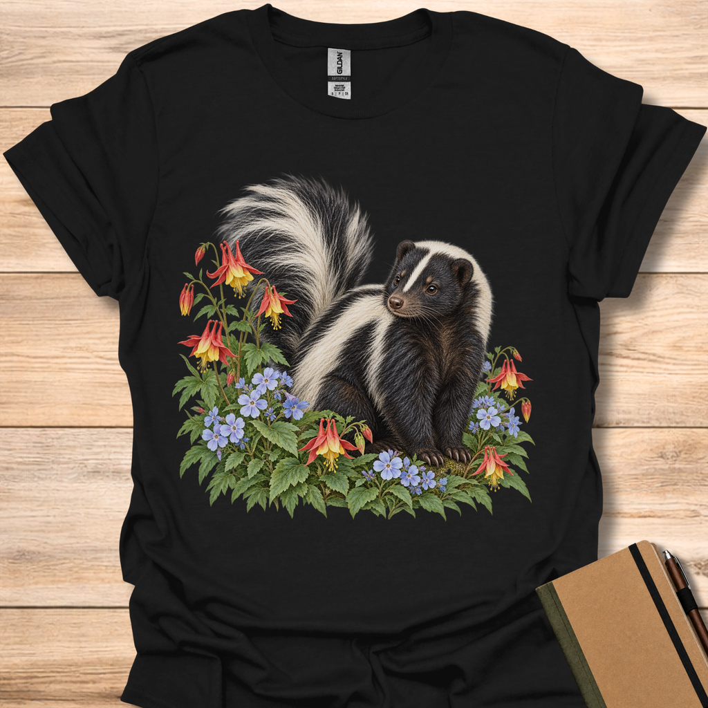 Skunk In Columbine - Black