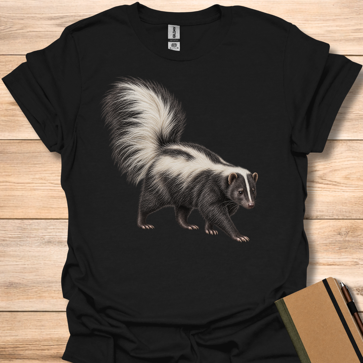 Skunk Portrait - Black