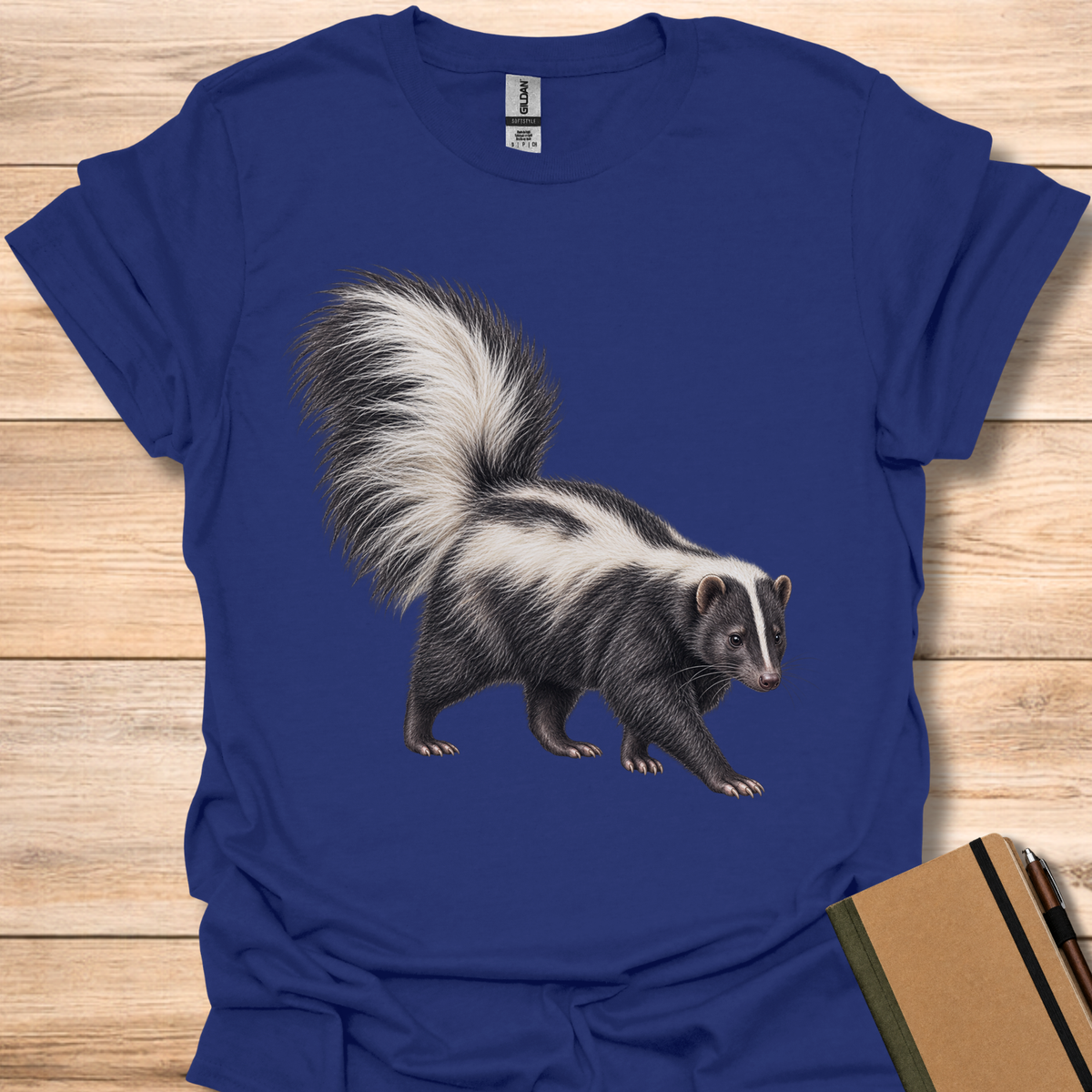 Skunk Portrait - Navy