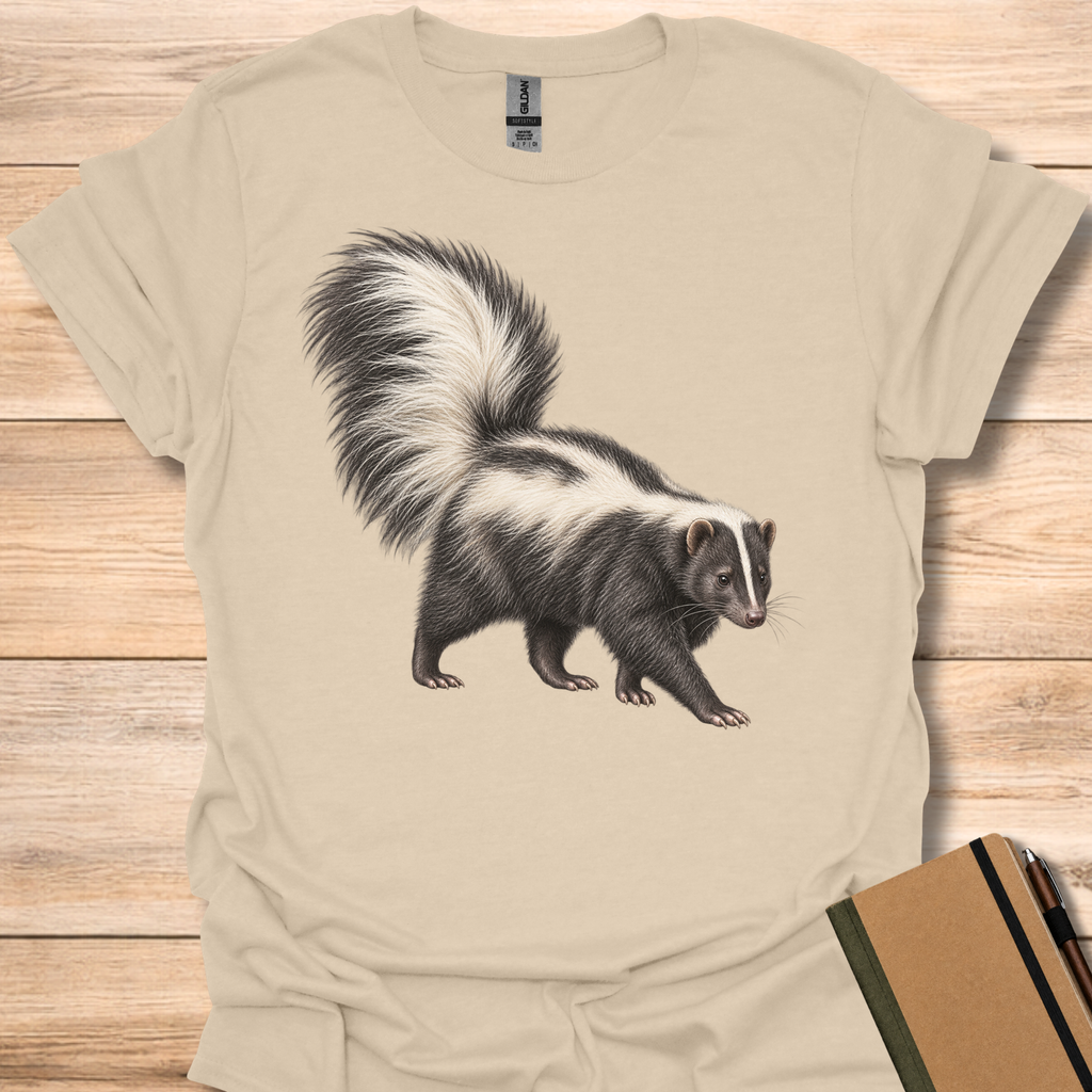 Skunk Portrait - Sand