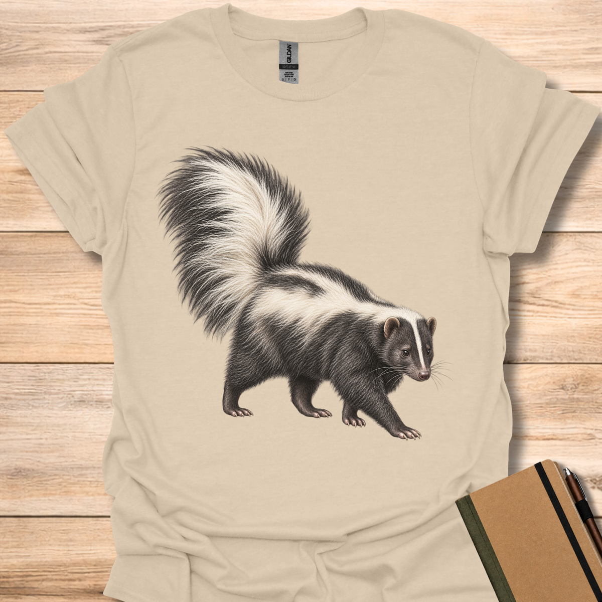 Skunk Portrait - Sand