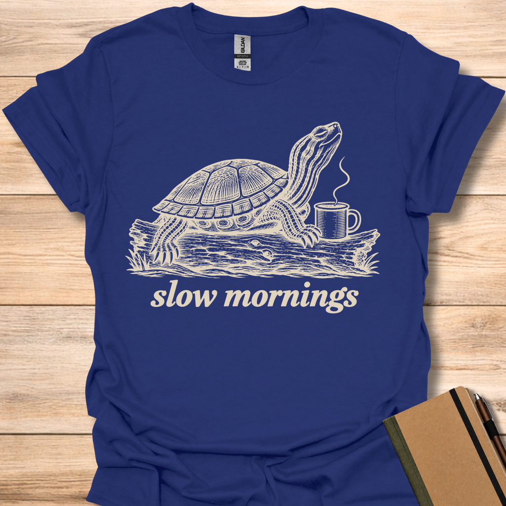 Slow Mornings Turtle - Navy