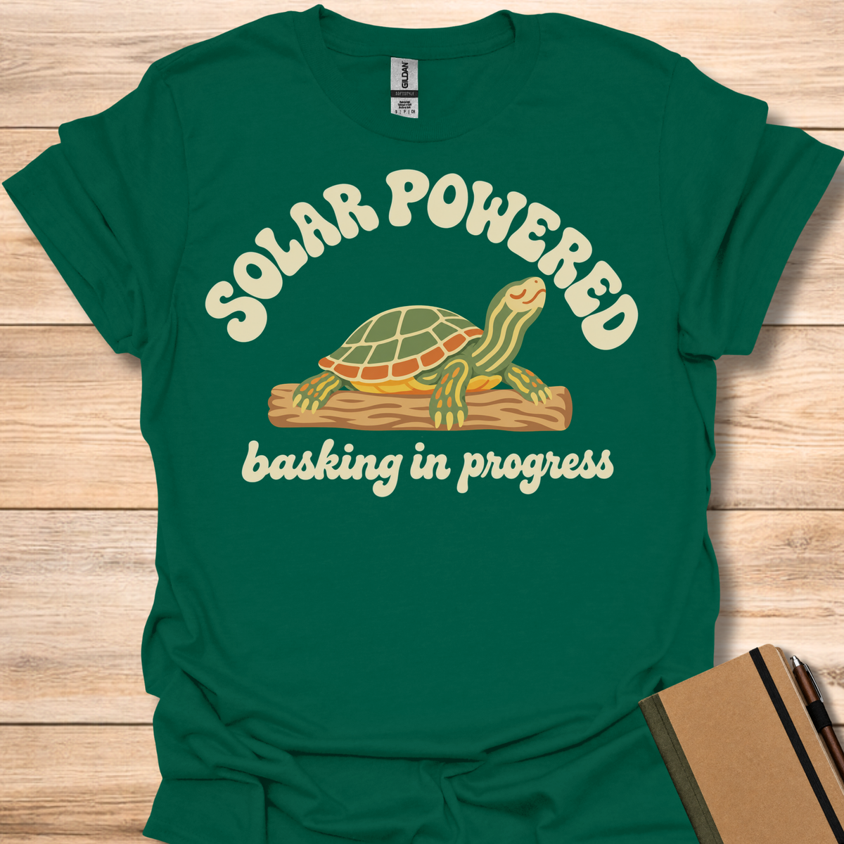 Solar Powered Turtle - Forest Green