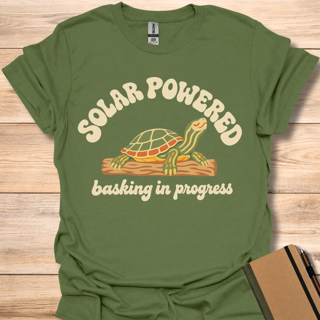 Solar Powered Turtle - Military Green