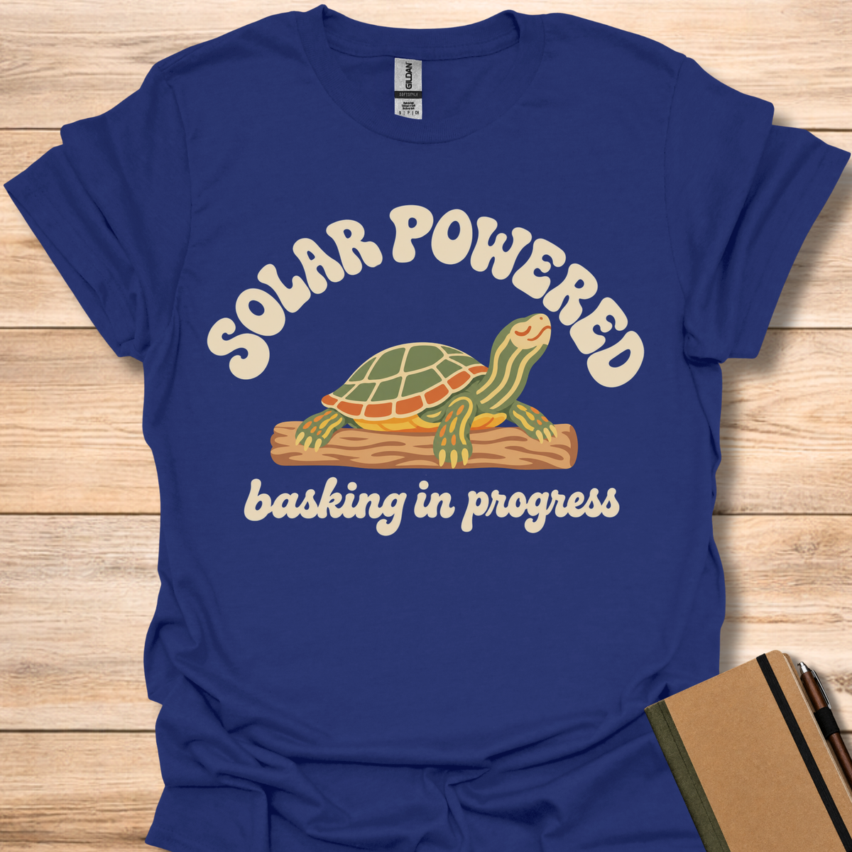 Solar Powered Turtle - Navy