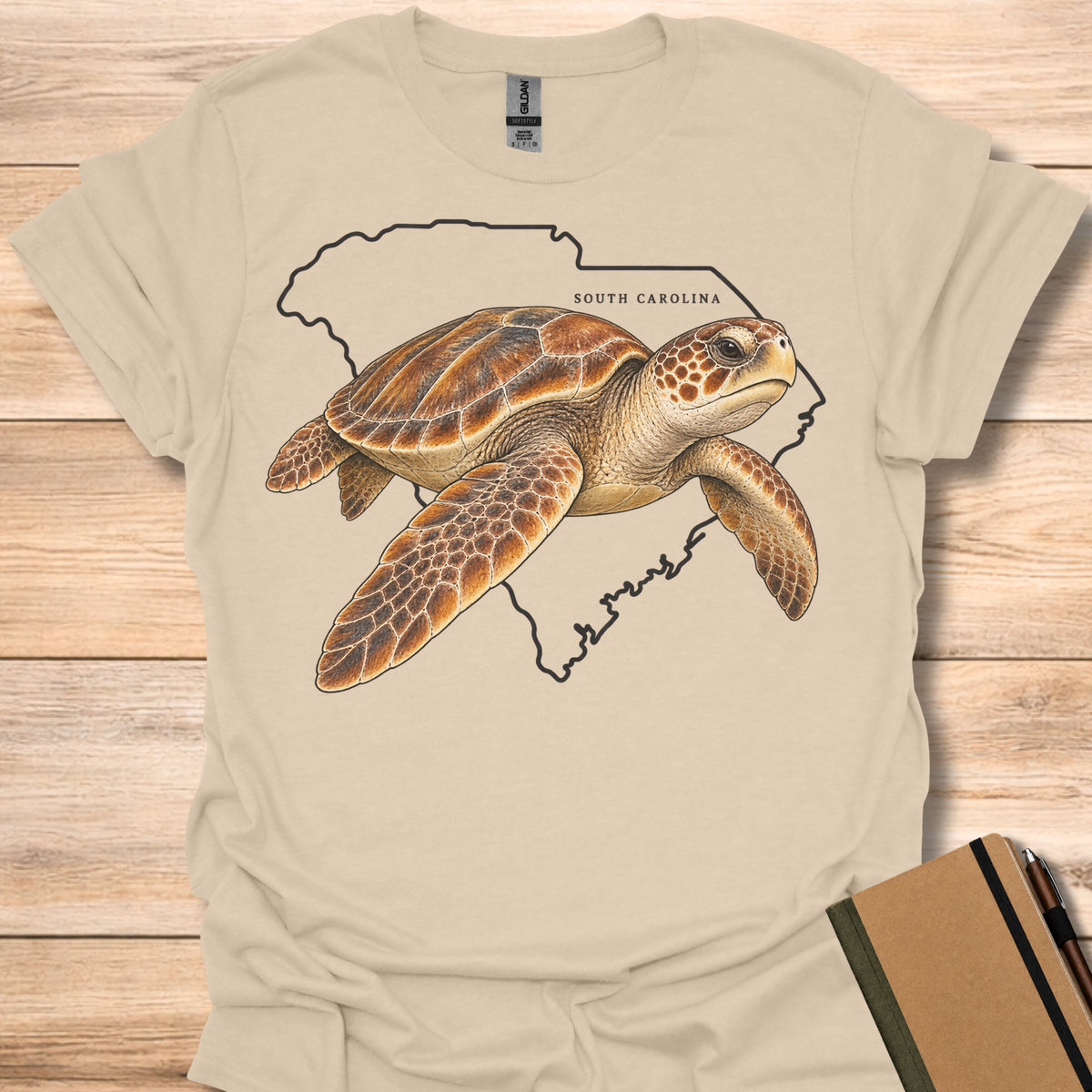 South Carolina Loggerhead Sea Turtle - Sand