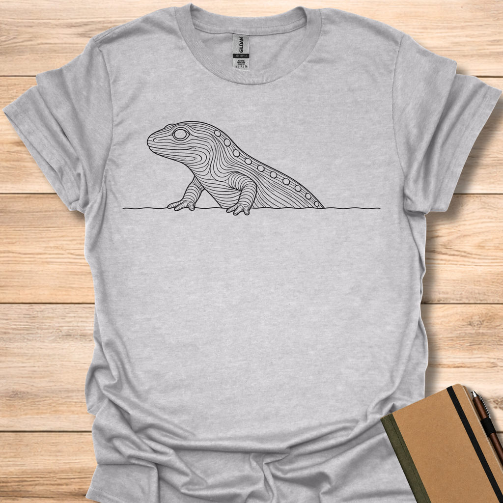 Spotted Salamander Line Art - Sport Grey