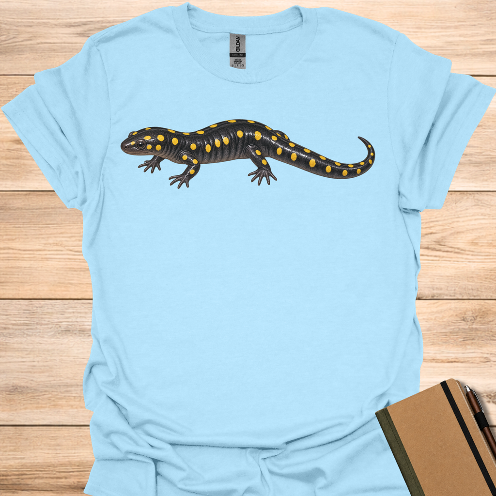Spotted Salamander Portrait - Light Blue