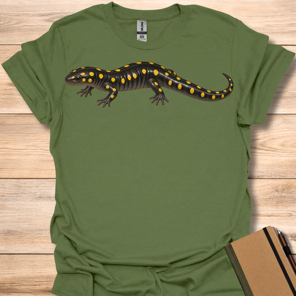 Spotted Salamander Portrait - Military Green