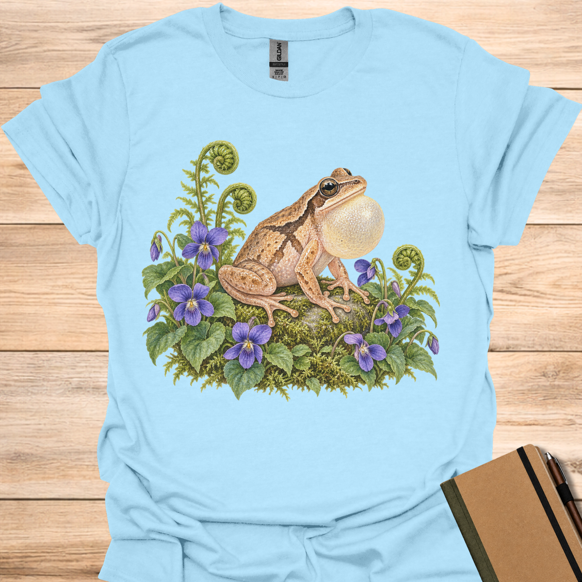 Spring Peeper In Violets - Light Blue