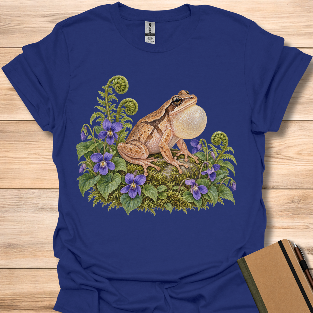 Spring Peeper In Violets - Navy