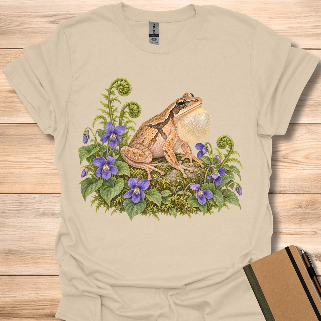 Spring Peeper In Violets - Sand