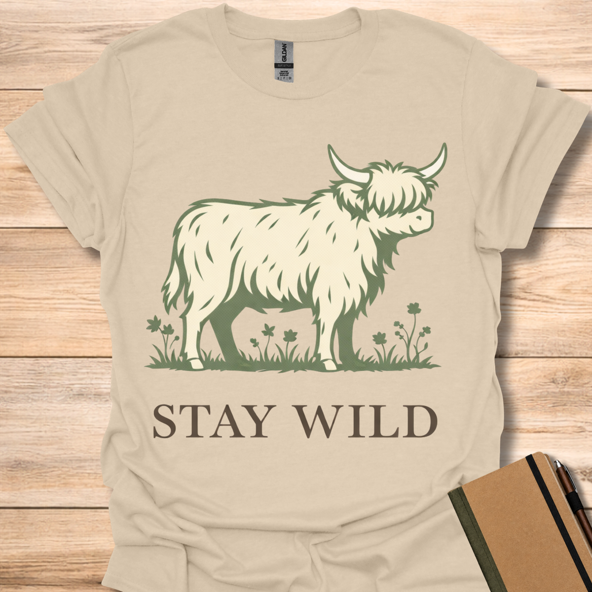 Stay Wild Cow - Sand