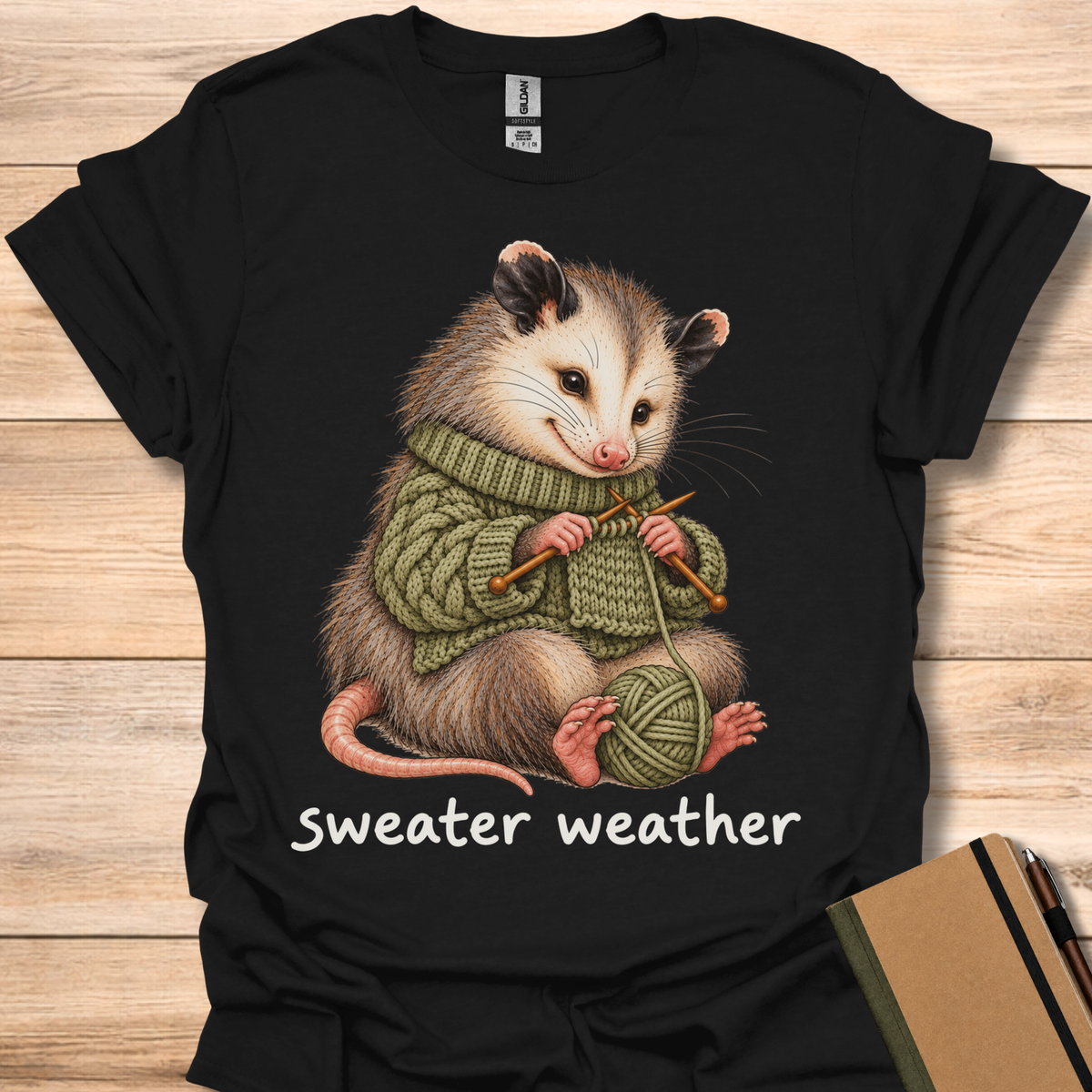 Sweater Weather Opossum - Black
