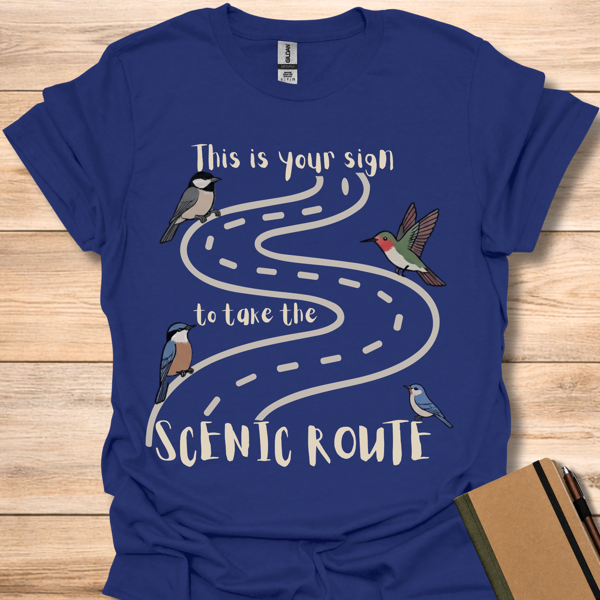 This Is Your Sign To Take The Scenic Route - Navy
