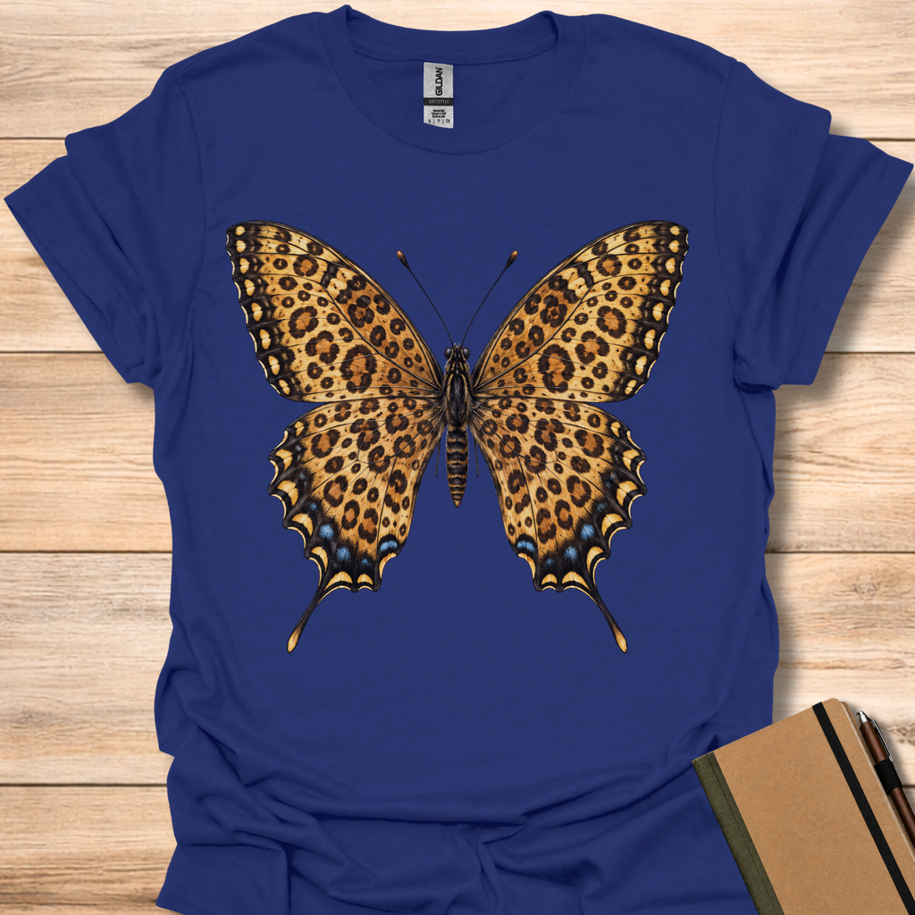 Tiger Swallowtail Leopard Print - Navy