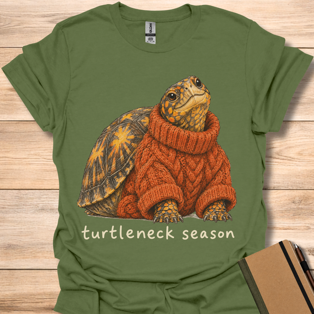 Turtleneck Season Turtle - Military Green