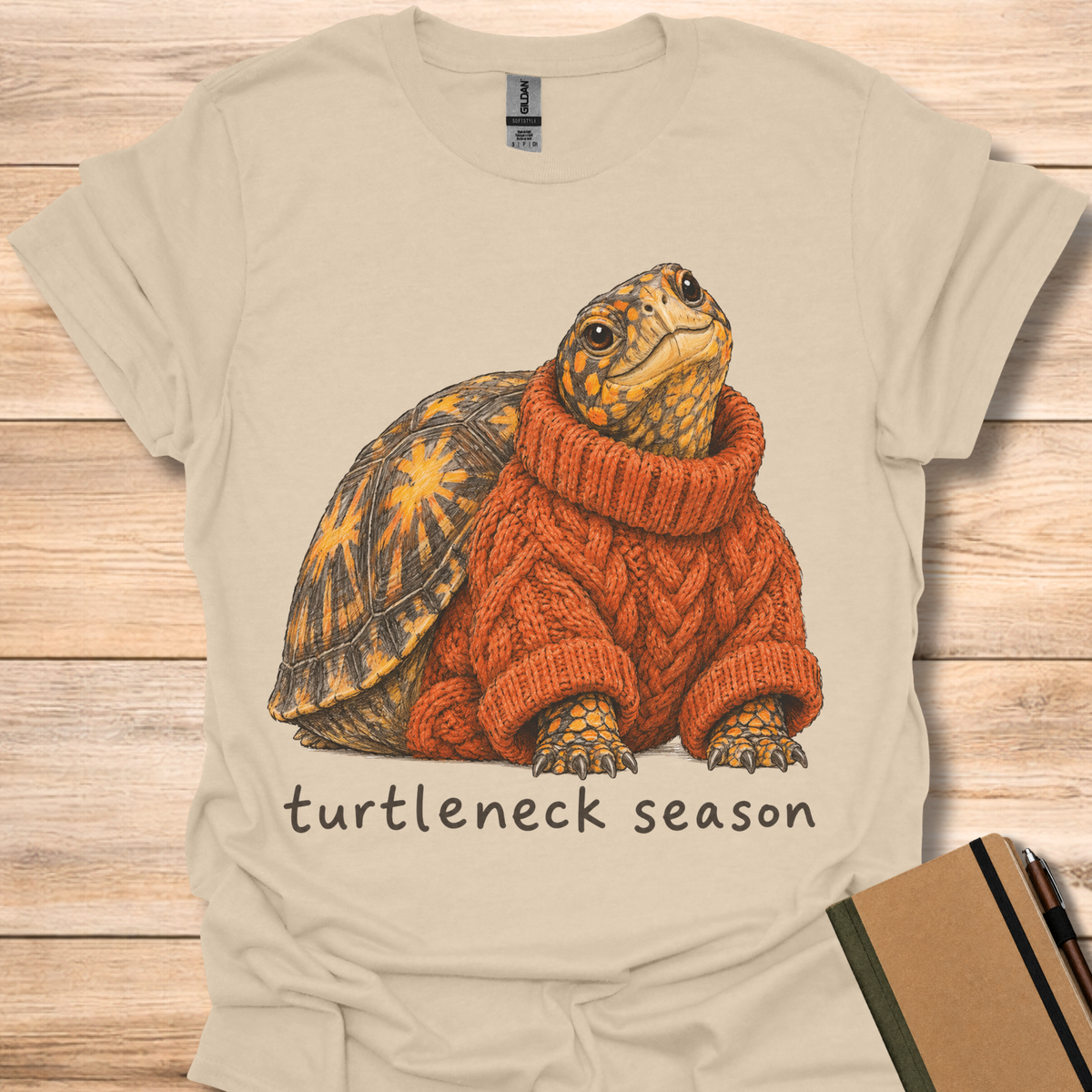 Turtleneck Season Turtle - Sand