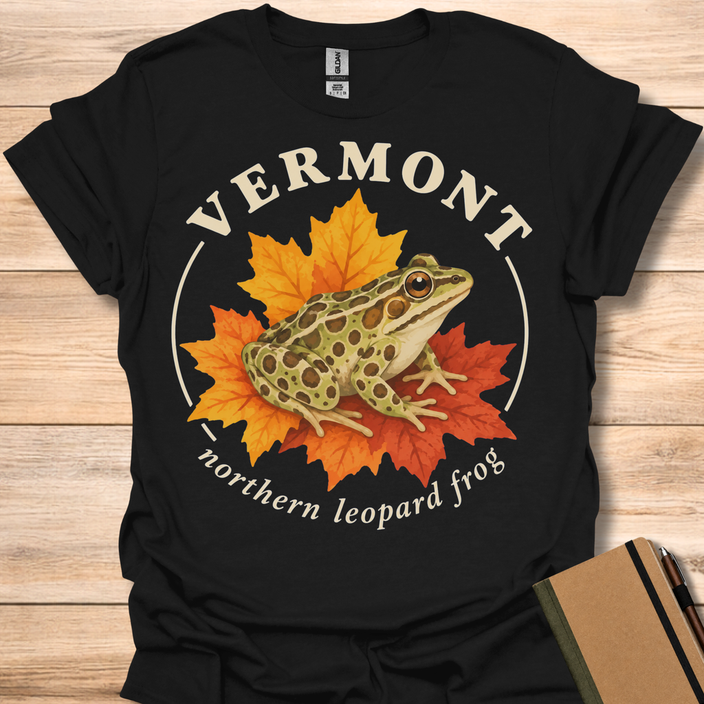 Vermont Northern Leopard Frog - Black