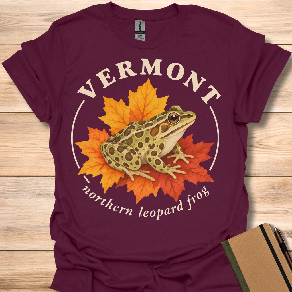Vermont Northern Leopard Frog - Maroon