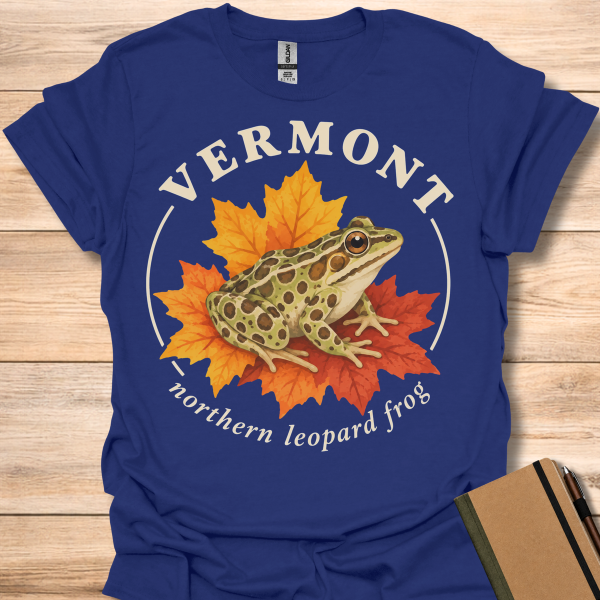 Vermont Northern Leopard Frog - Navy