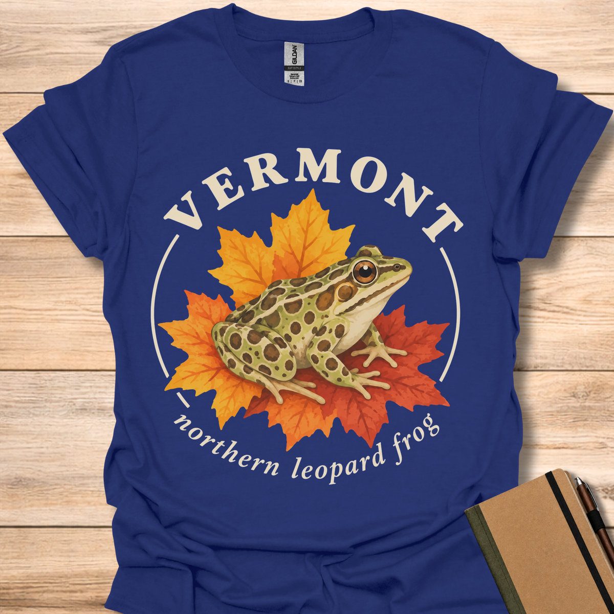Vermont Northern Leopard Frog - Navy