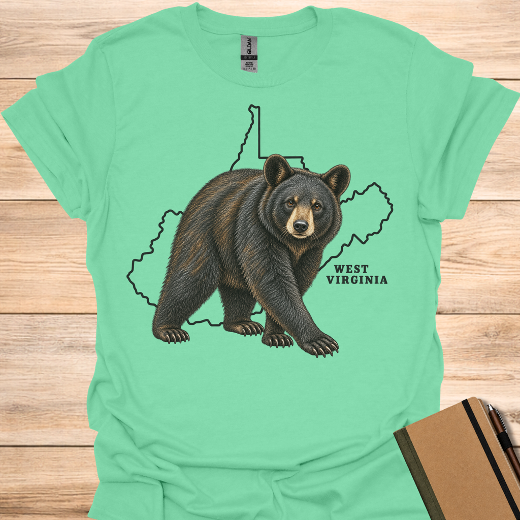 West Virginia Black Bear - Mint Green