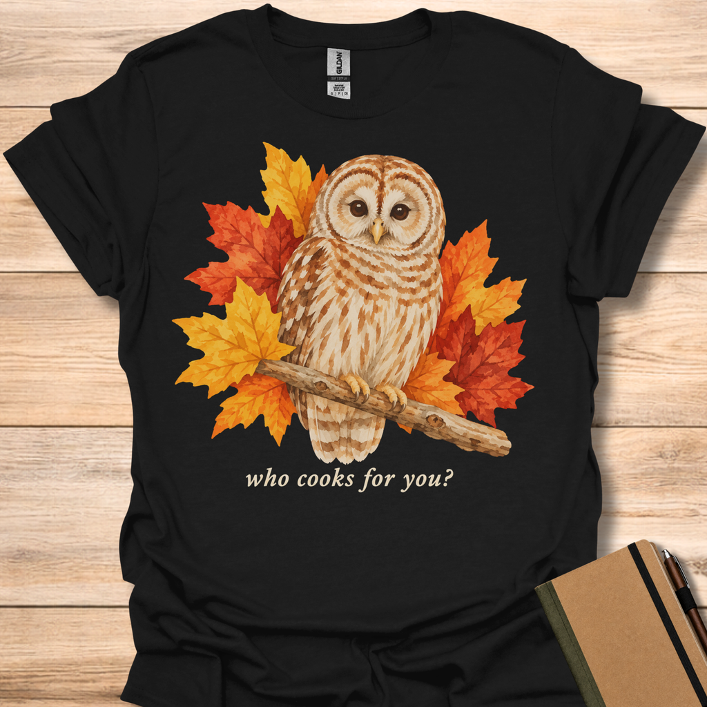 Who Cooks For You Owl - Black
