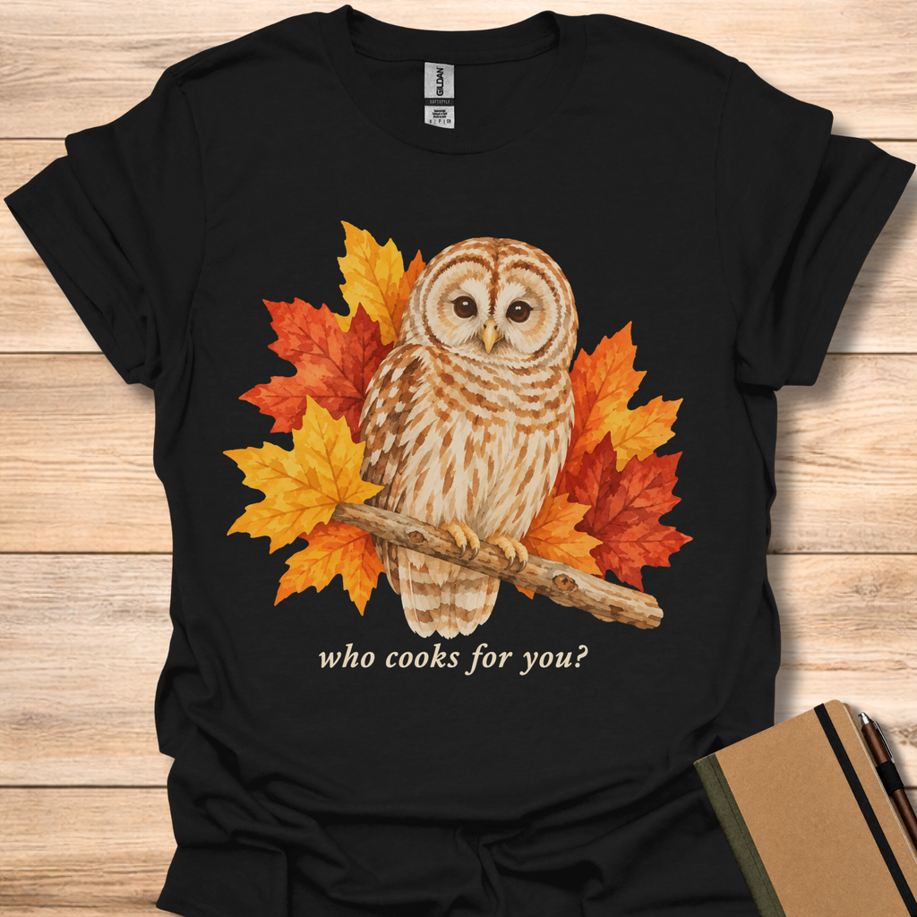 Who Cooks For You Owl - Black