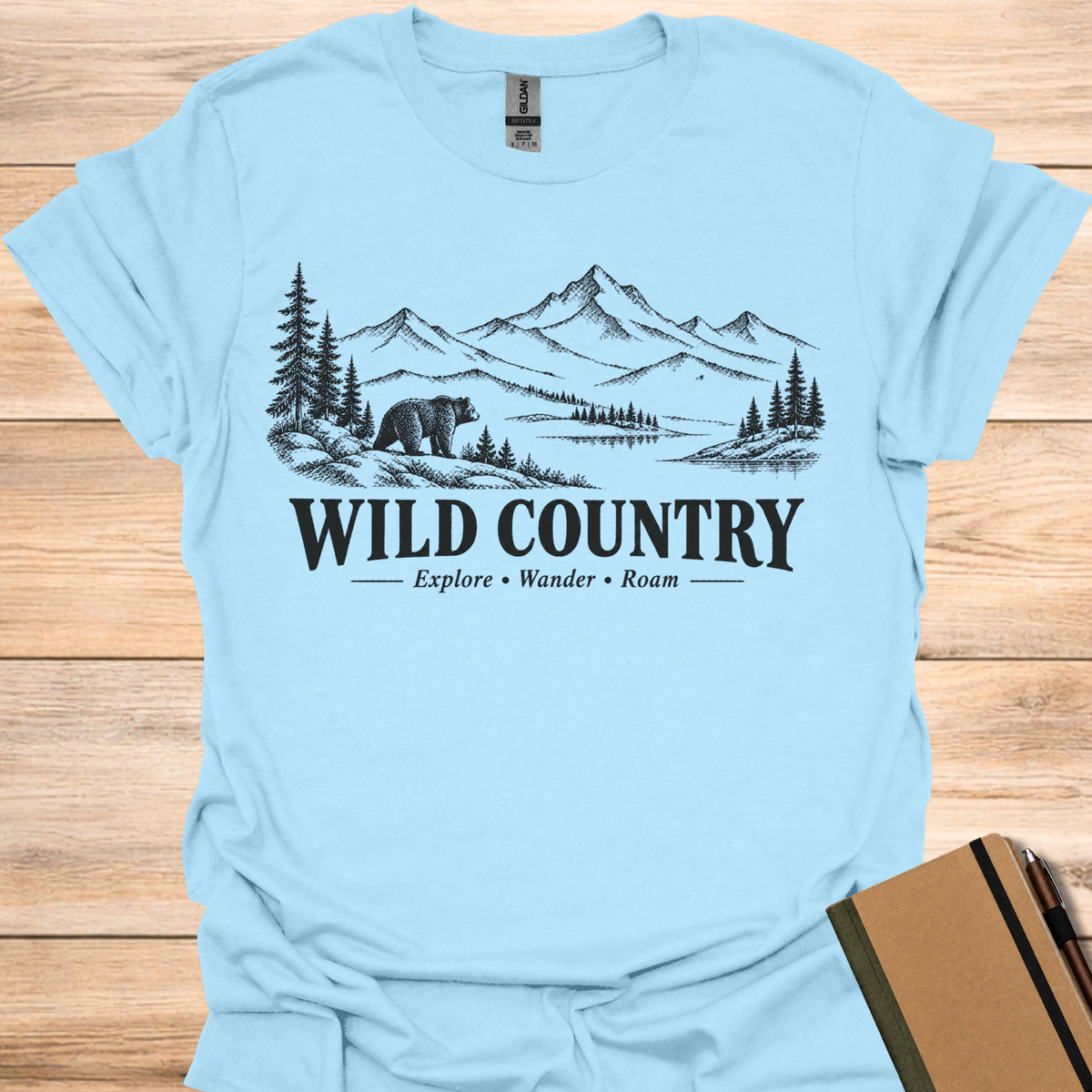 Wild Country Explore Wander Roam - Light Blue