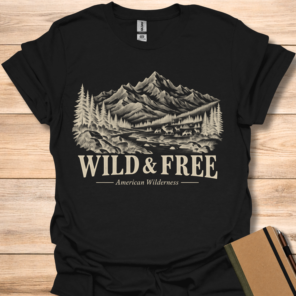 Wild & Free American Wilderness - Black