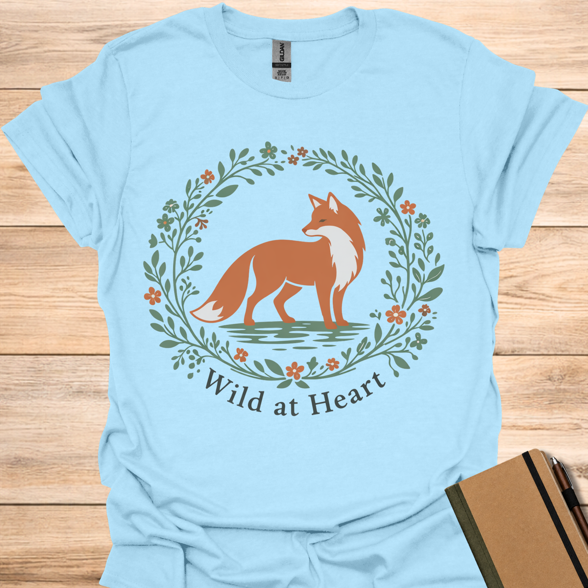 Wild at Heart Fox - Light Blue