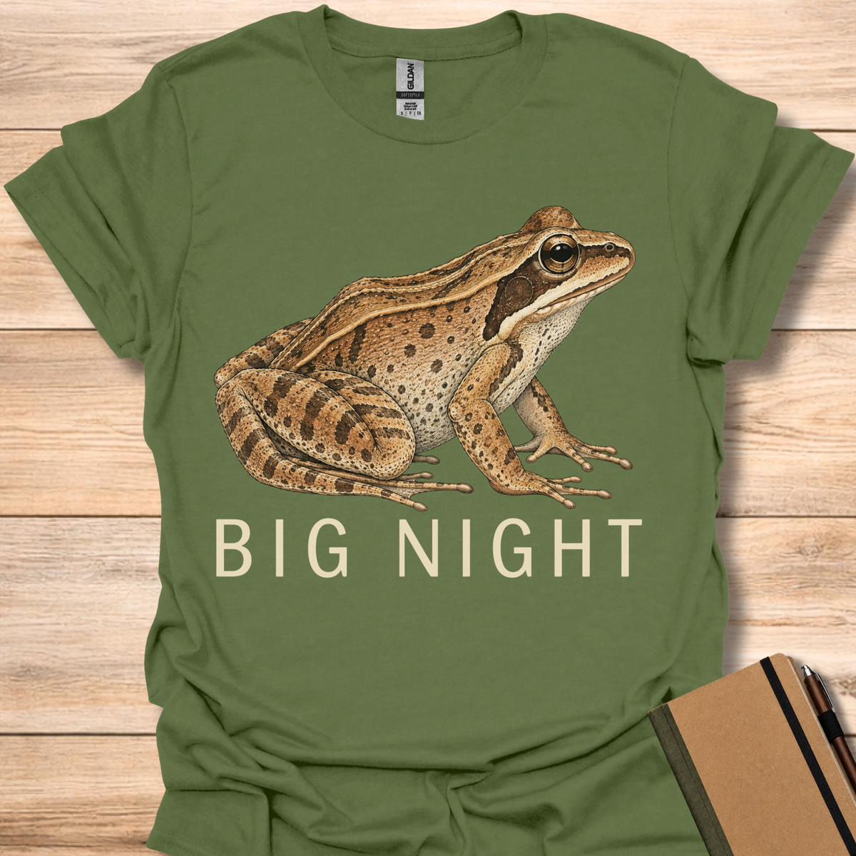 Wood Frog Big Night - Military Green