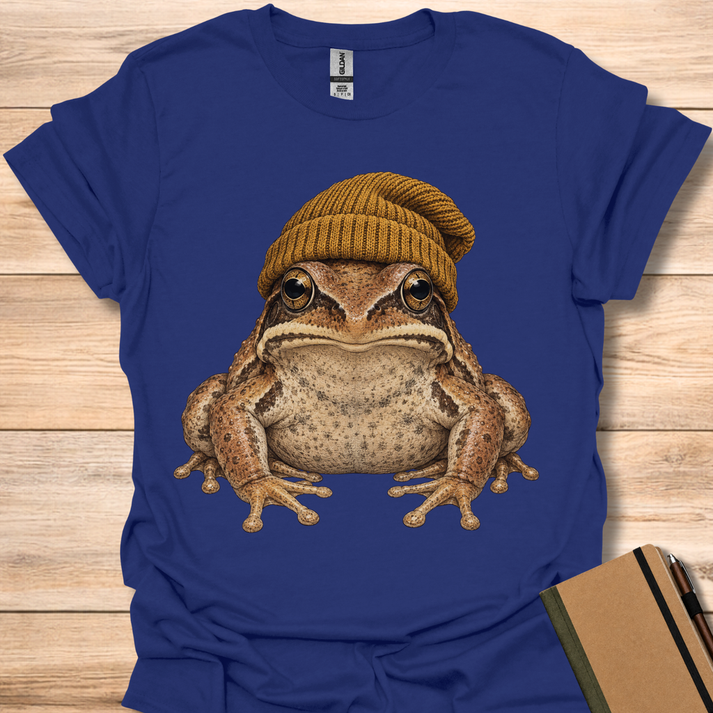 Wood Frog In A Beanie - Navy