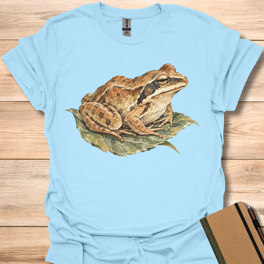 Wood Frog Ink Wash - Light Blue