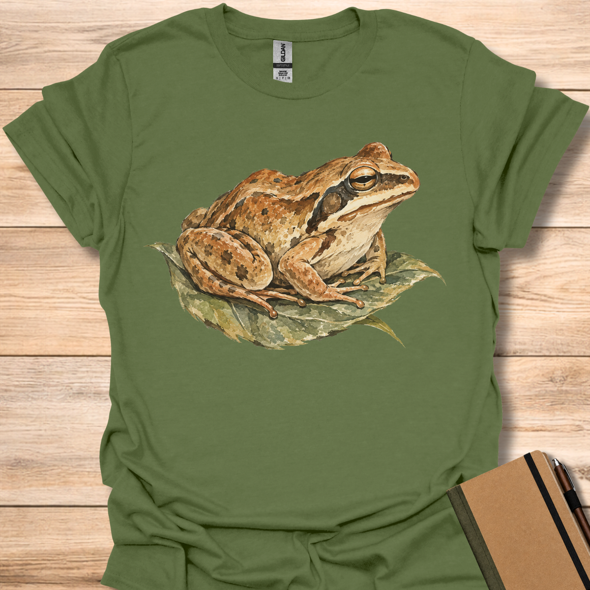 Wood Frog Ink Wash - Military Green