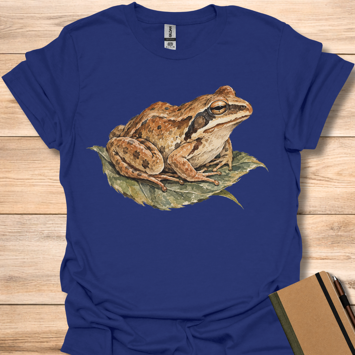 Wood Frog Ink Wash - Navy