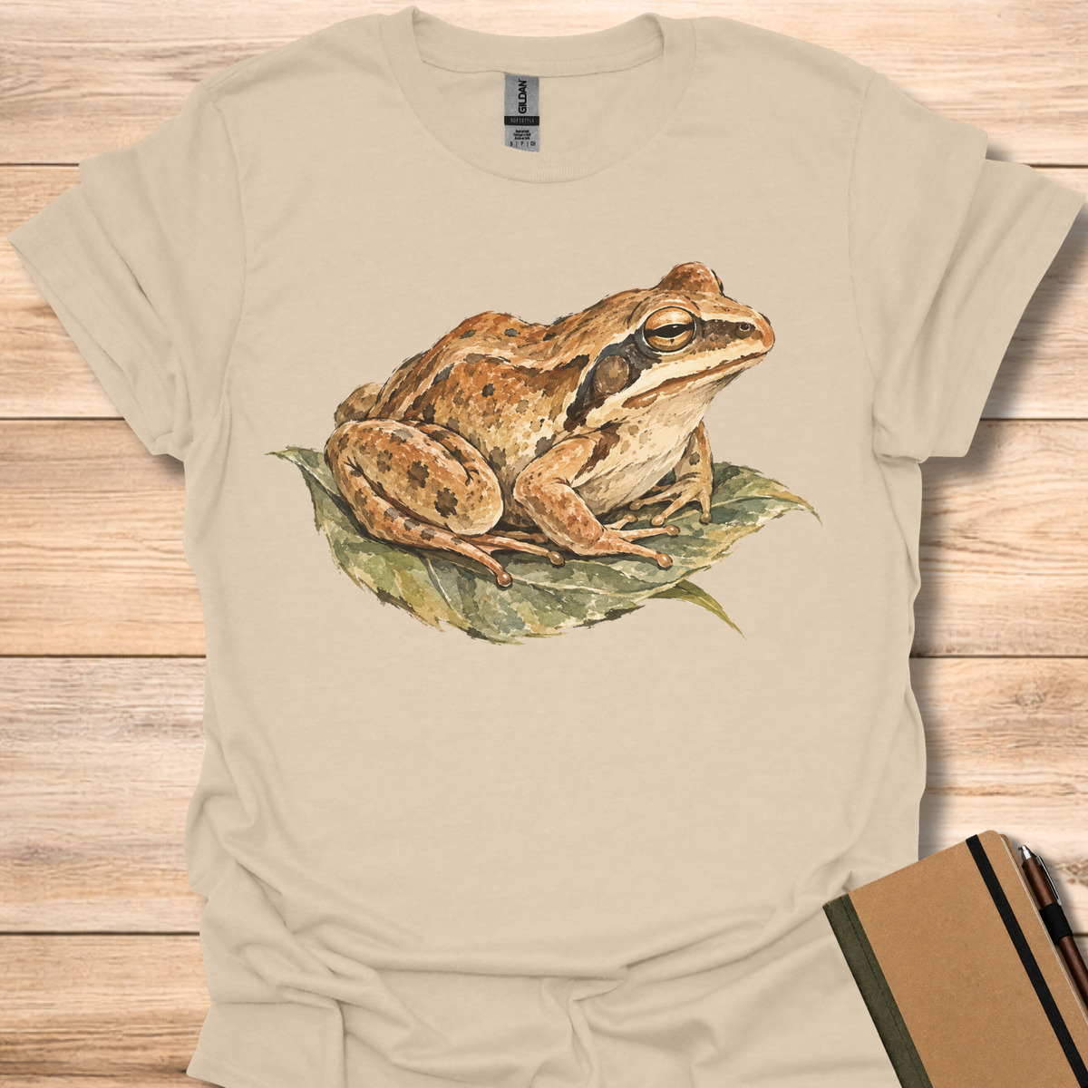 Wood Frog Ink Wash - Sand