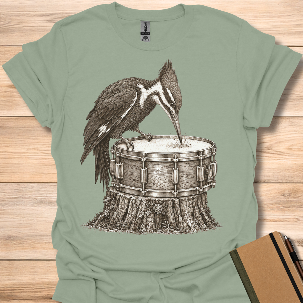 Woodpecker On Snare Drum - Sage